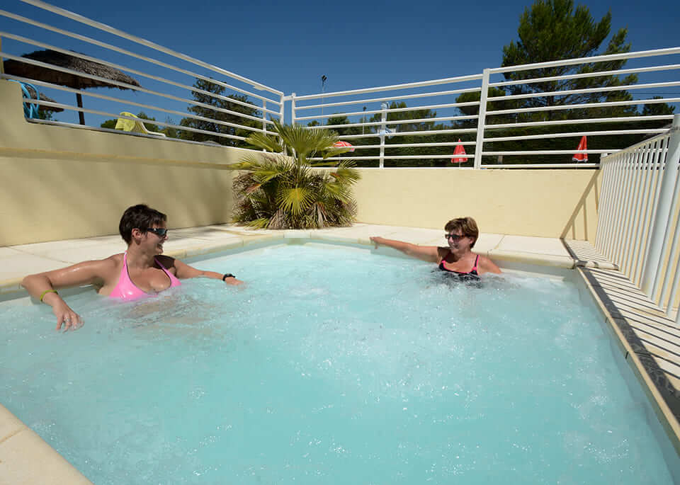 The spa at Le Parc campsite located around the Pays de Fayence