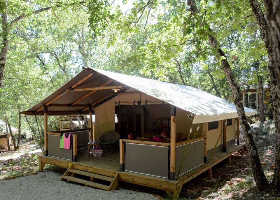 Safari Lodges in de Var, op 4-sterren camping Le Parc